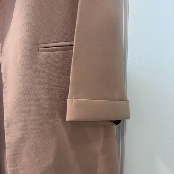 Windsor Beige Open Front Lightweight Longline Blazer - Picture 6 of 8
